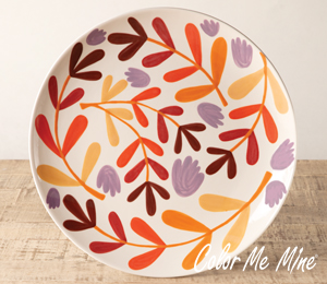 Fort McMurray Fall Floral Charger