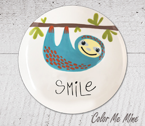 Fort McMurray Sloth Smile Plate