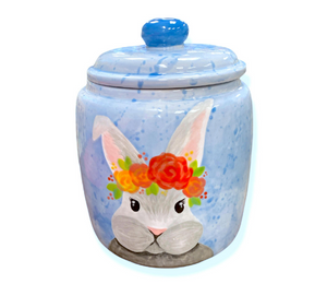 Fort McMurray Watercolor Bunny Jar