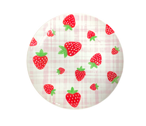 Fort McMurray Strawberry Plaid Plate