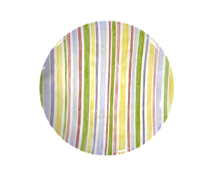 Fort McMurray Striped Fall Plate