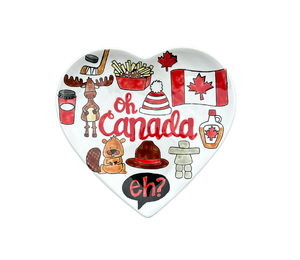 Fort McMurray Canada Heart Plate